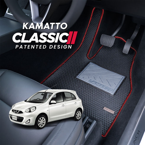 Kamatto Classic Nissan March K13 (2010-Present) Car Floor Mat and Carpet