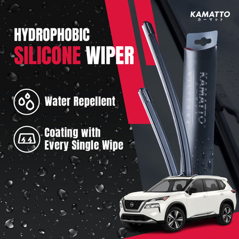 Kamatto Wiper Nissan X-trail T33 7-Seater (2024-Present) Hydrophobic Silicone Water Repelling Coating