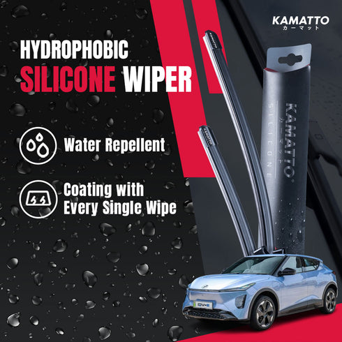 Kamatto Wiper Perodua QV-E/QVE EV (2025-Present) Hydrophobic Silicone Water Repelling Coating