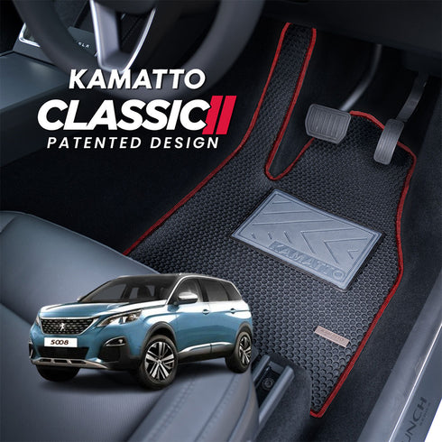 Kamatto Classic Peugeot 5008 P87 Pre-Facelift (2017-2020) Car Floor Mat and Carpet