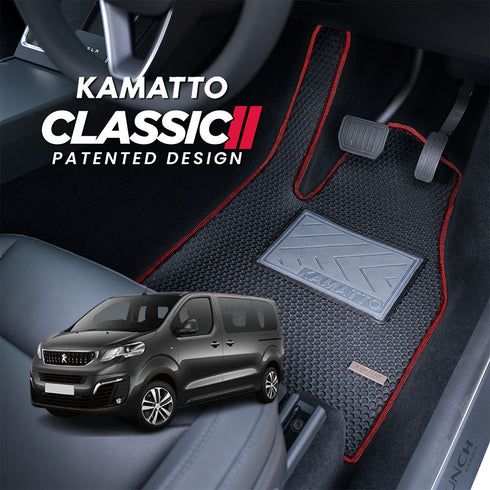 Kamatto Classic Peugeot Traveller K0 8-Seater (2016-Present) Car Floor Mat and Carpet