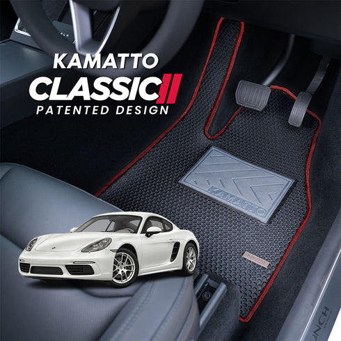 Kamatto Classic Porsche 718 Cayman 982 (2016-Present) Car Floor Mat and Carpet