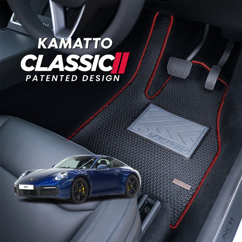 Kamatto Classic Porsche 911 992 4-Seater (2019-Present) Car Floor Mat and Carpet
