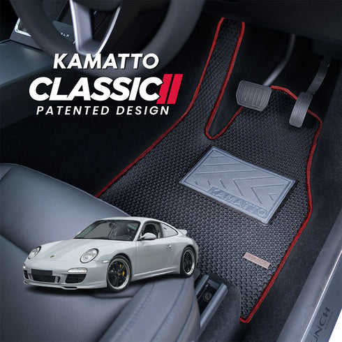 Kamatto Classic Porsche 911 997 4-Seater with Subwoofer (2004-2013) Car Floor Mat and Carpet
