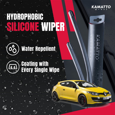 Kamatto Wiper Renault Megane III RS (2008-2016) Hydrophobic Silicone Water Repelling Coating