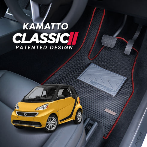 Kamatto Classic Smart Fortwo (2007-2014) Car Floor Mat and Carpet