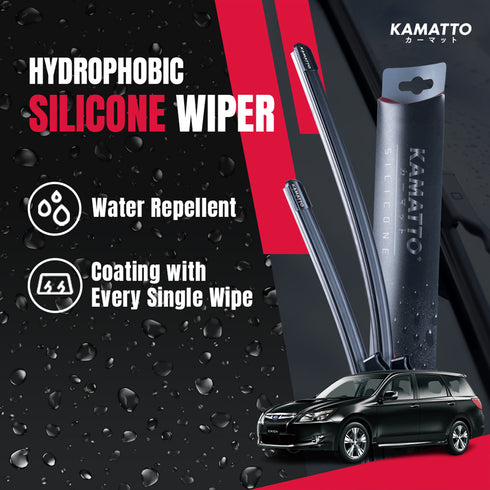 Kamatto Wiper Subaru Exiga (2008-2018) Hydrophobic Silicone Water Repelling Coating