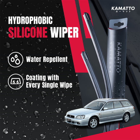 Kamatto Wiper Subaru Legacy Wagon BH (1998-2004) Hydrophobic Silicone Water Repelling Coating