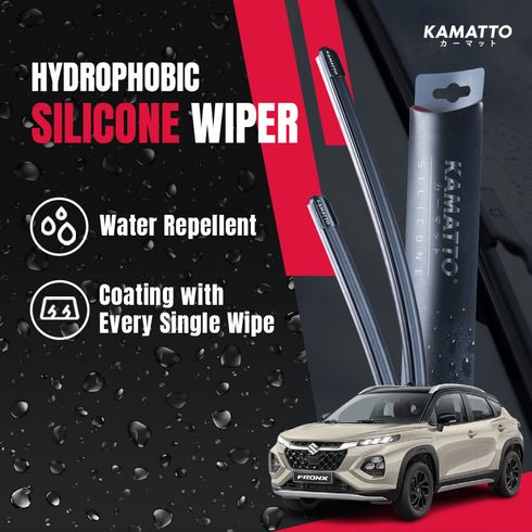 Kamatto Wiper Suzuki Fronx (2026-Present) Hydrophobic Silicone Water Repelling Coating