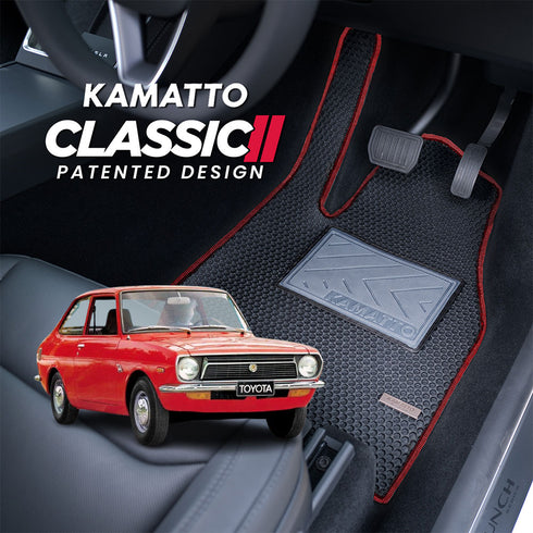Kamatto Classic Toyota 1000 KP30 Fastback (1969-1978) Car Floor Mat and Carpet
