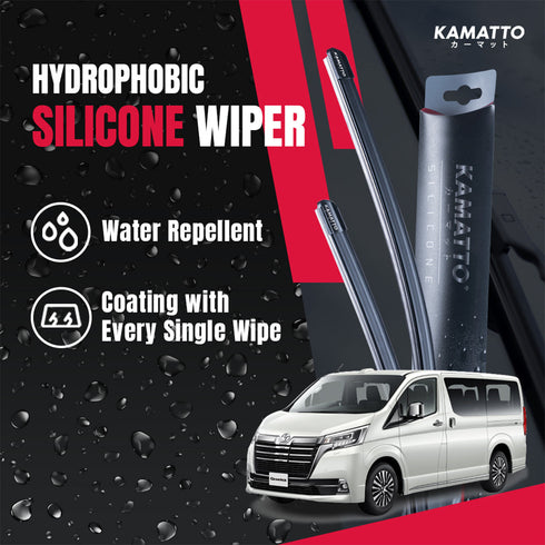 Kamatto Wiper Toyota Granace H300 Premium 6-Seater (2019-Present) Hydrophobic Silicone Water Repelling Coating