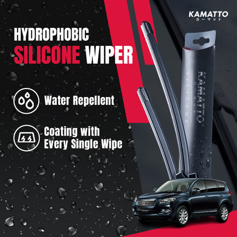 Kamatto Wiper Toyota Vanguard (2005-2012) Hydrophobic Silicone Water Repelling Coating