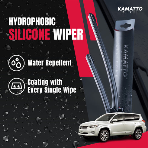 Kamatto Wiper Toyota Vanguard Facelift (2010-2012) Hydrophobic Silicone Water Repelling Coating