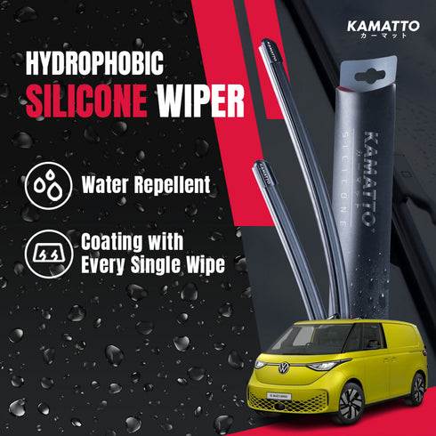 Kamatto Wiper Volkswagen ID.Buzz Cargo Panel Van (2022-Present) Hydrophobic Silicone Water Repelling Coating