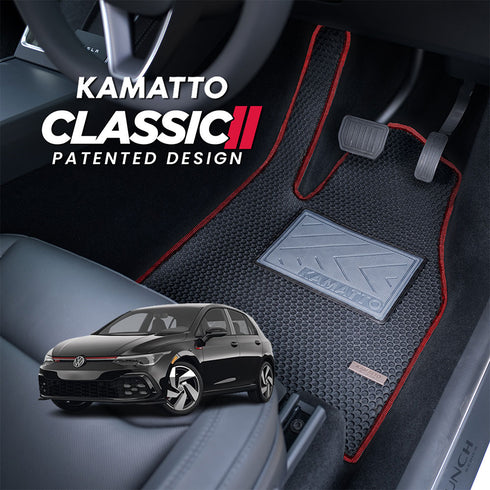 Kamatto Classic Volkswagen Golf Mk8 Mild Hybrid Hatchback (2019-Present) Car Floor Mat and Carpet