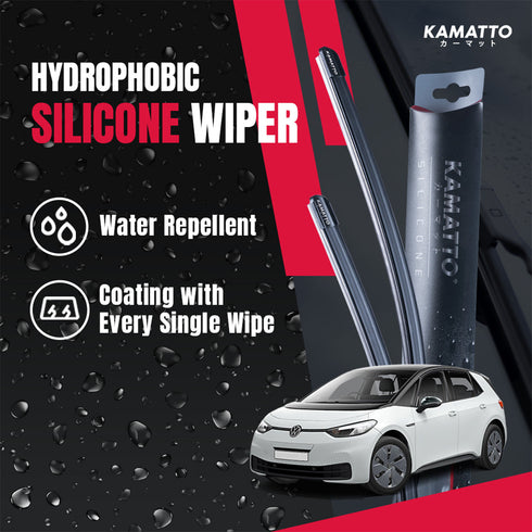 Kamatto Wiper Volkswagen ID.3 (2019-Present) Hydrophobic Silicone Water Repelling Coating
