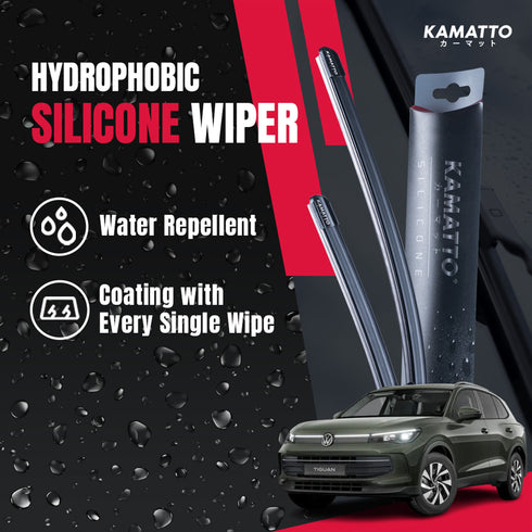 Kamatto Wiper Volkswagen Tiguan (2025-Present) Hydrophobic Silicone Water Repelling Coating