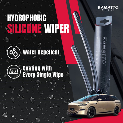 Kamatto Wiper Xpeng X9 H93 7-Seater (2025-Present) Hydrophobic Silicone Water Repelling Coating
