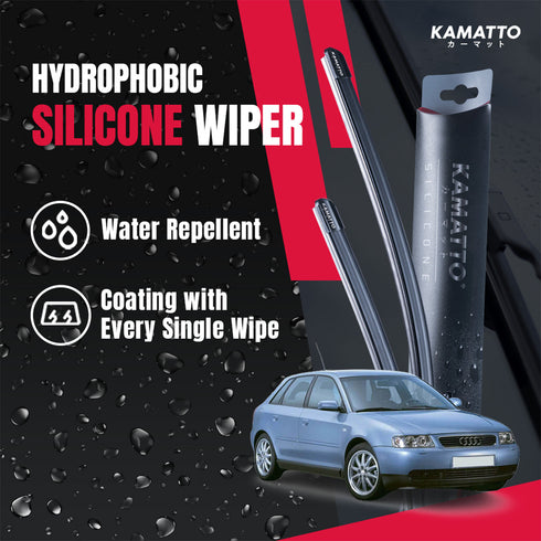 Kamatto Wiper Audi A3 8L1 (1996-2002) Hydrophobic Silicone Water Repelling Coating