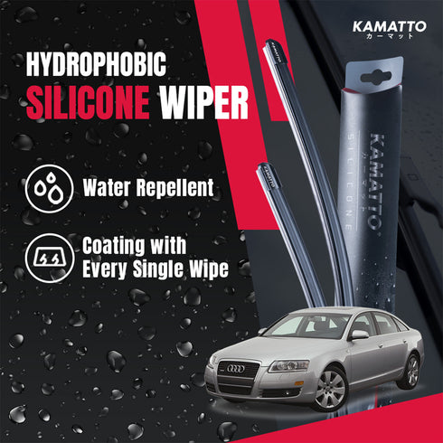 Kamatto Wiper Audi A6 C6 (2004-2011) Hydrophobic Silicone Water Repelling Coating