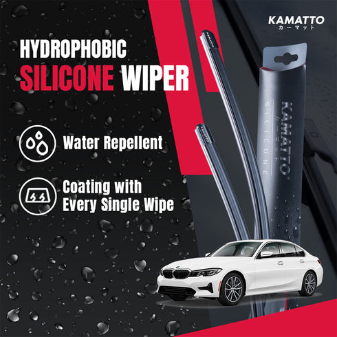 Kamatto Wiper BMW 3 Series G20 (2019-Present) Hydrophobic Silicone Water Repelling Coating