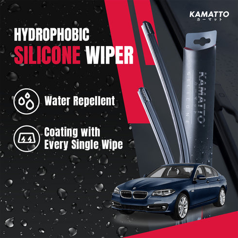 Kamatto Wiper BMW 5 Series F10/F11 (2010-2017) Hydrophobic Silicone Water Repelling Coating