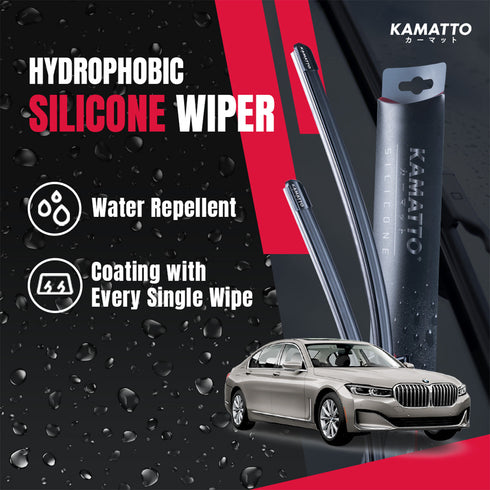 Kamatto Wiper BMW 7 Series G11 (2016-2020) Hydrophobic Silicone Water Repelling Coating