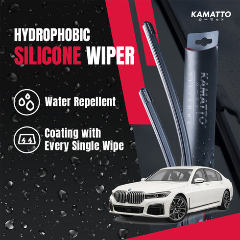 Kamatto Wiper BMW 7 Series G12 (2016-2022) Hydrophobic Silicone Water Repelling Coating