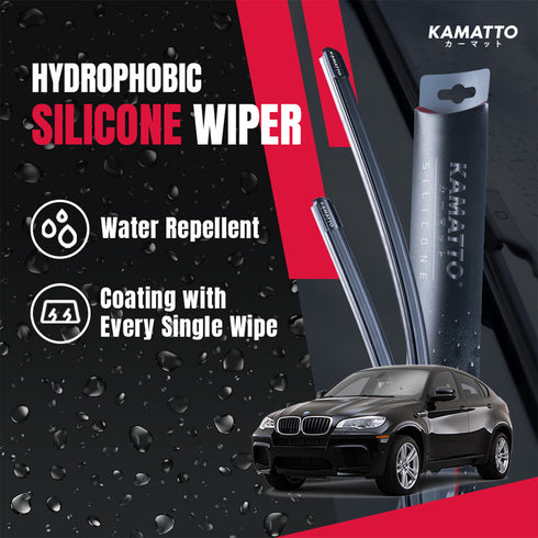 Kamatto Wiper BMW X6 E71/E72 (2008-2013) Hydrophobic Silicone Water Repelling Coating