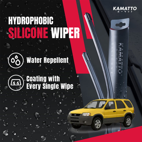 Kamatto Wiper Ford Escape (2001-2007) Hydrophobic Silicone Water Repelling Coating