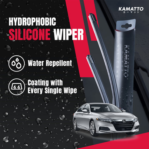 Kamatto Wiper Honda Accord (2020-Present) Hydrophobic Silicone Water Repelling Coating