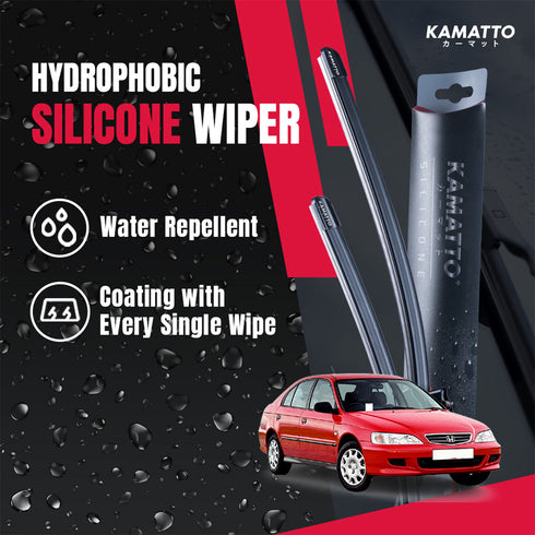 Kamatto Wiper Honda Accord (1997-2002) Hydrophobic Silicone Water Repelling Coating