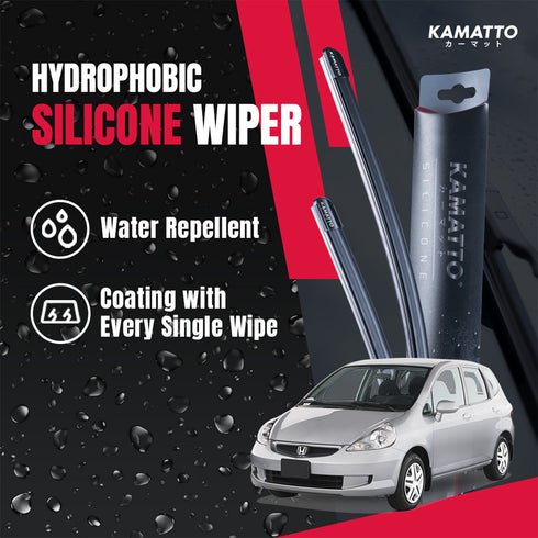 Kamatto Wiper Honda Fit / Jazz GE (2001-2007) Hydrophobic Silicone Water Repelling Coating