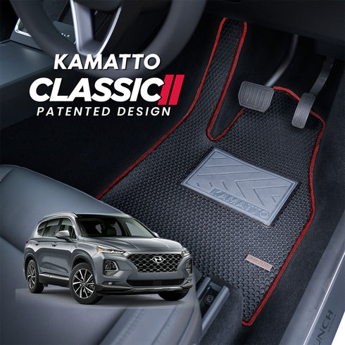 Kamatto Classic Hyundai Santa Fe TM Petrol 7-Seater (2019-2023) Car Floor Mat and Carpet