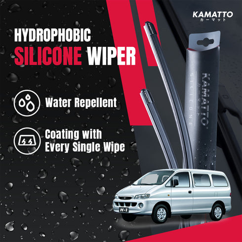 Kamatto Wiper Hyundai Starex (1997-2006) Hydrophobic Silicone Water Repelling Coating