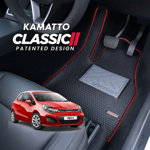 Kamatto Classic Kia Rio Hatchback (2012-2017) Car Floor Mat and Carpet