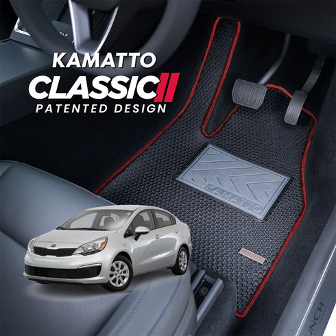 Kamatto Classic Kia Rio UB Sedan (2012-2017) Car Floor Mat and Carpet