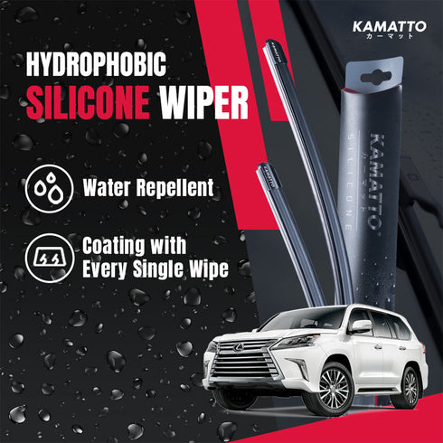 Kamatto Wiper Lexus LX570 (2015-2021) Hydrophobic Silicone Water Repelling Coating