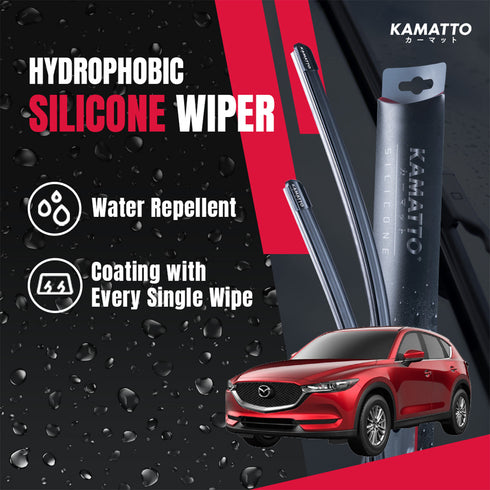 Kamatto Wiper Mazda CX-5 CX5 (2017-Present) Hydrophobic Silicone Water Repelling Coating