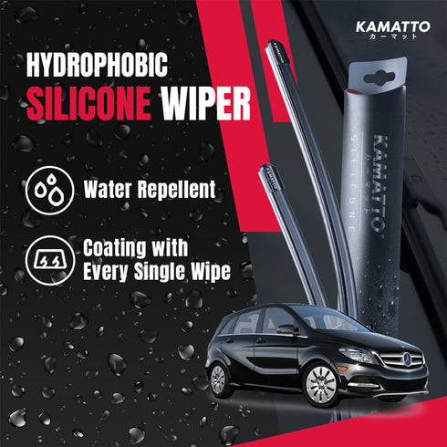Kamatto Wiper Mercedes Benz B-Class W246 (2011-2018) Hydrophobic Silicone Water Repelling Coating