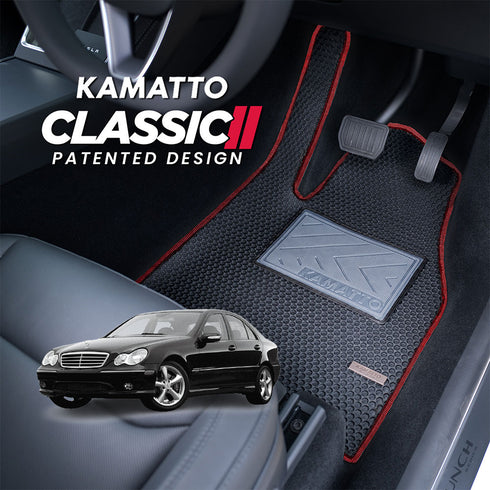 Kamatto Classic Mercedes Benz C-Class Compressor W203 (2001-2007) Car Floor Mat and Carpet