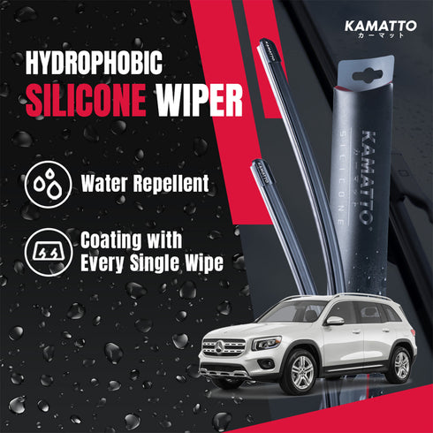 Kamatto Wiper Mercedes Benz GLB-Class (2020-Present) Hydrophobic Silicone Water Repelling Coating