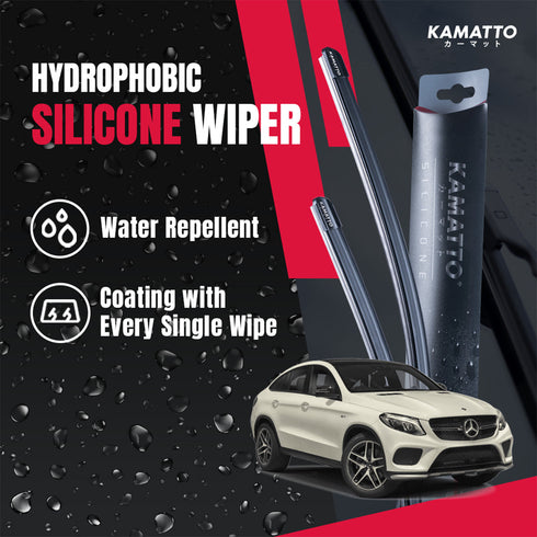 Kamatto Wiper Mercedes Benz GLE Coupe C292 (2011-2019) Hydrophobic Silicone Water Repelling Coating