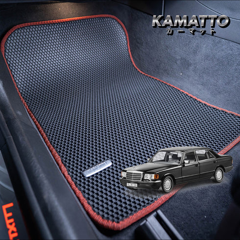 Kamatto Classic Mercedes Benz S-Class W126 300SEL (1979-1992) Car Floor Mat and Carpet
