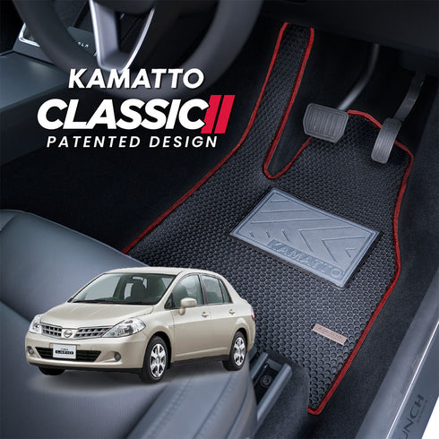 Kamatto Classic Nissan Latio Sedan (2007-2015) Car Floor Mat and Carpet