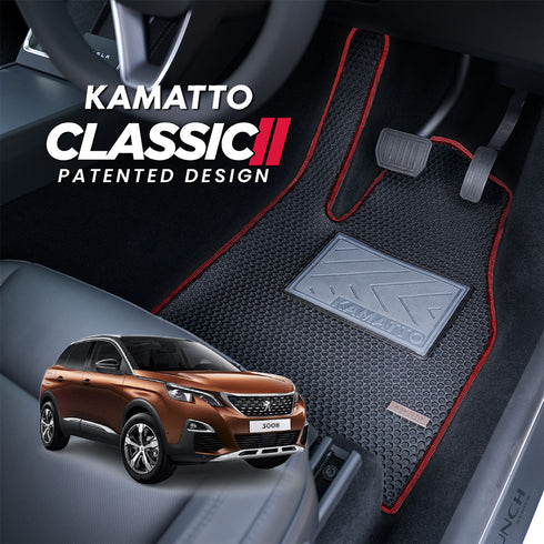 Kamatto Classic Peugeot 3008 P84 (2017-2019) Car Floor Mat and Carpet