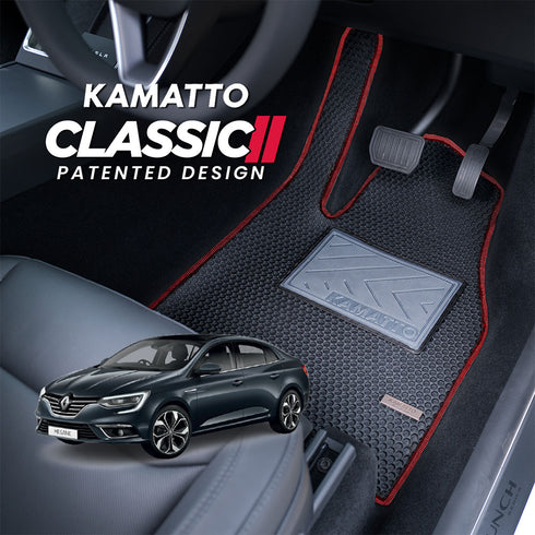 Kamatto Classic Renault Megane Sedan Model IV (2017-Present) Car Floor Mat and Carpet