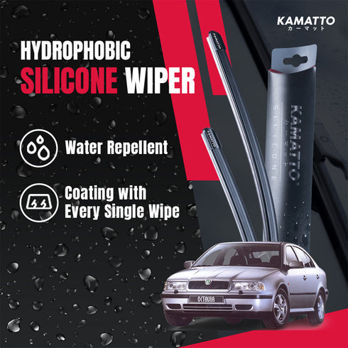 Kamatto Wiper Skoda Octavia MK1 (1996-2004) Hydrophobic Silicone Water Repelling Coating