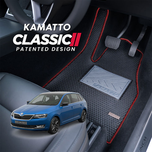 Kamatto Classic Skoda Rapid Spaceback NH1 (2018-Present) Car Floor Mat and Carpet