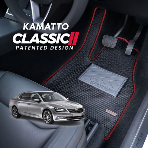Kamatto Classic Skoda Superb B8 Sedan (2015-2024) Car Floor Mat and Carpet
